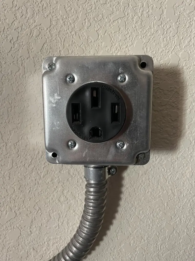 NEMA 14-50 outlet installed for Electrical Panel Upgrade in Rye